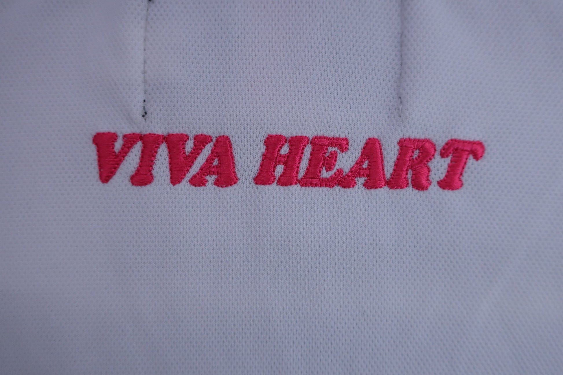 VIVA HEART(ビバハート) 長袖ポロシャツ 黒白ドット白 レディース 42 B-8