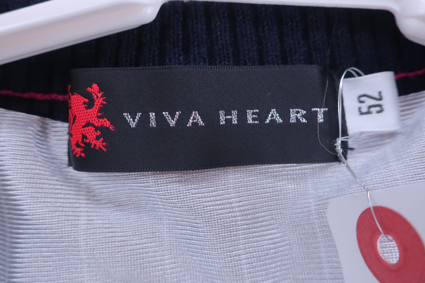 VIVA HEART(ビバハート) ニットスニード 白ネイビーチェック メンズ 52 B-2