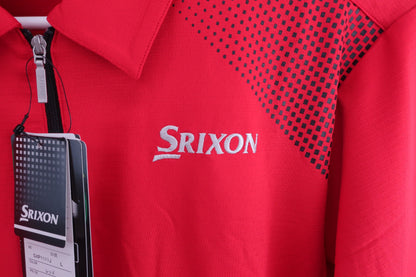 SRIXON(スリクソン) ハーフジップシャツ 赤 メンズ L N-3