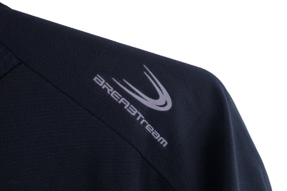 le coq sportif(ルコックスポルティフ) ハーフジップシャツ 黒水色 メンズ LL A-5