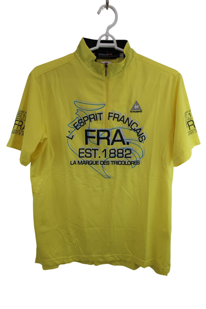 le coq sportif(ルコックスポルティフ) ハーフジップシャツ 黄色 メンズ L A-1