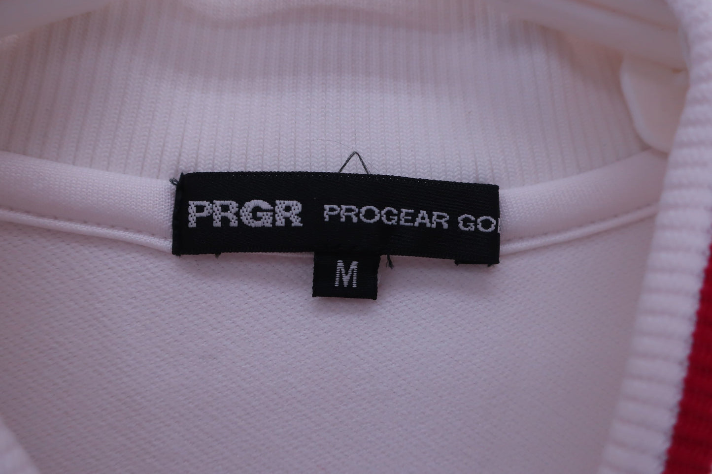 PRGR(プロギア) 半袖ハーフジップトレーナー 白 メンズ M B-2
