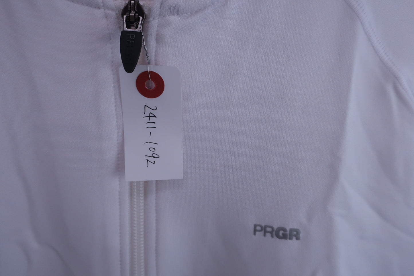 PRGR(プロギア) 半袖ハーフジップトレーナー 白 メンズ M B-3