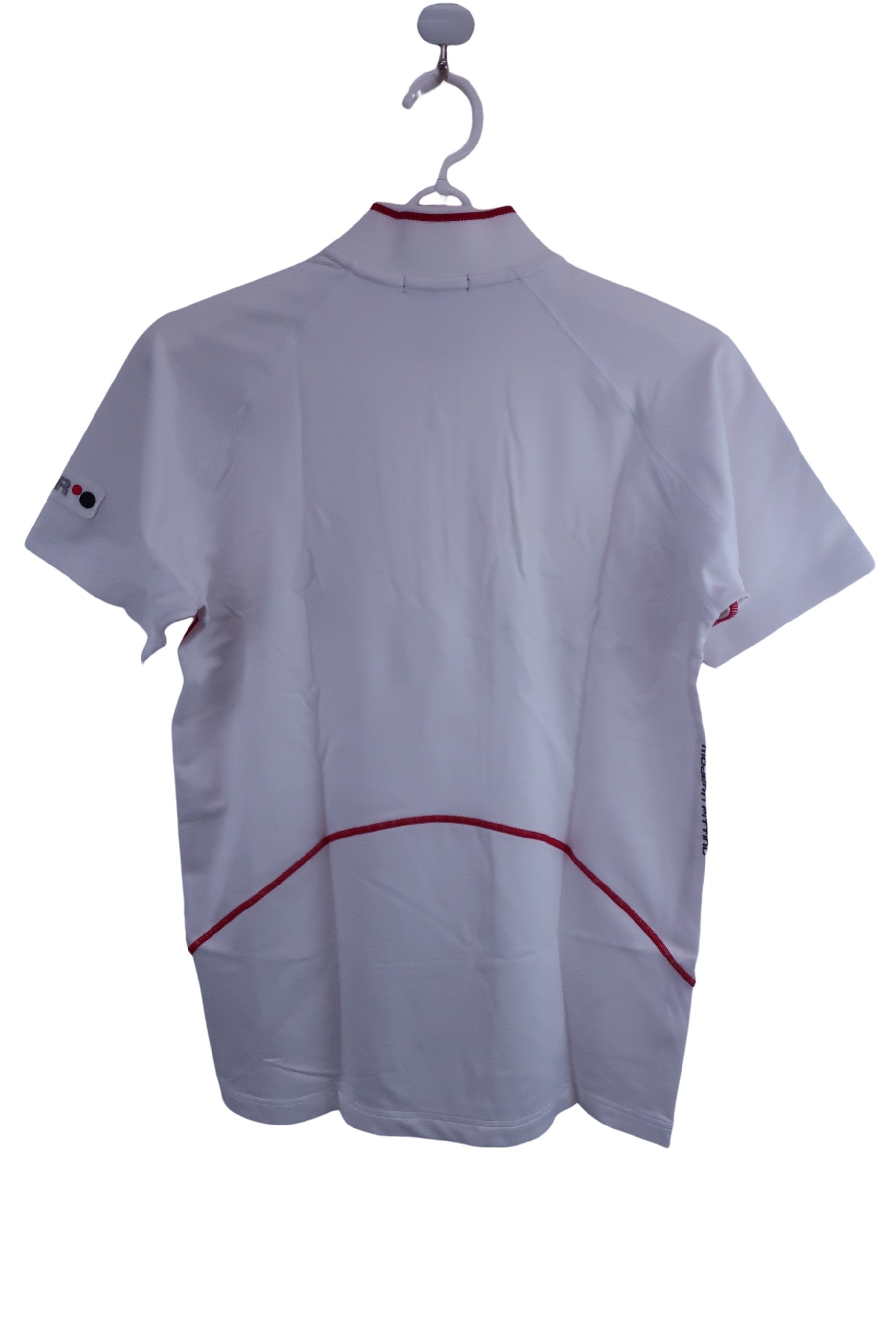 PRGR(プロギア) 半袖ハーフジップトレーナー 白 メンズ M B-5