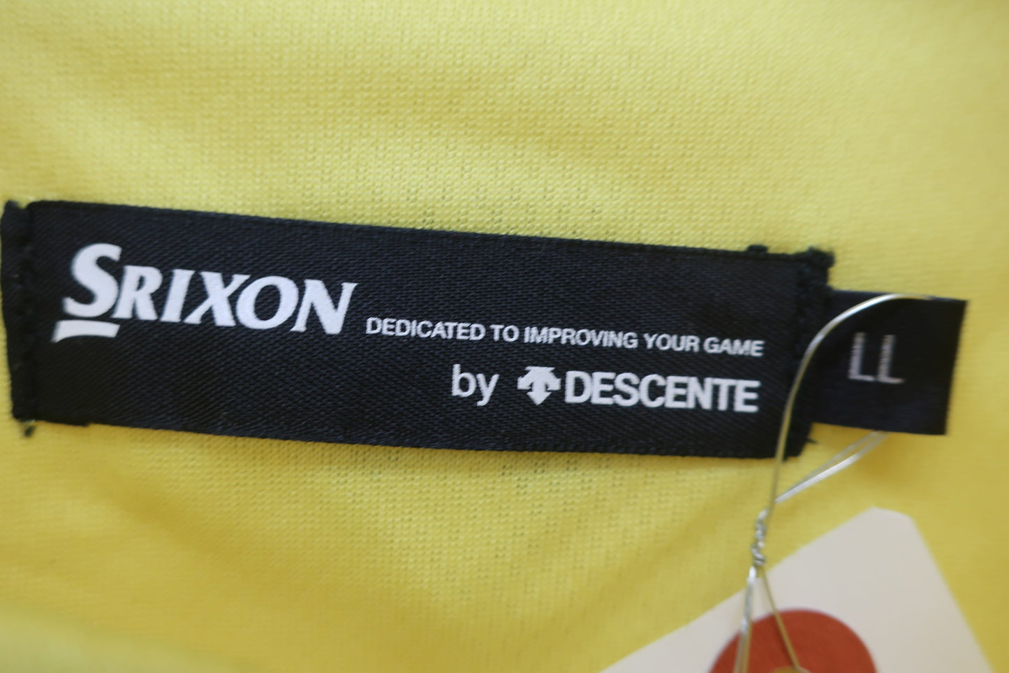 SRIXON(スリクソン) ポロシャツ 黄色ネイビー メンズ LL A-4