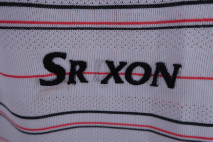 SRIXON(スリクソン) ハーフジップシャツ 白赤黒ボーダー メンズ LL B-2