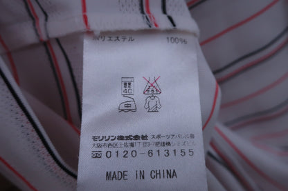 SRIXON(スリクソン) ハーフジップシャツ 白赤黒ボーダー メンズ LL B-5