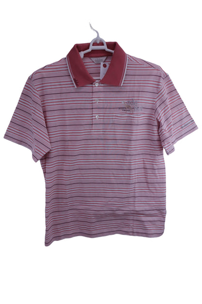 adabat(アダバット) ポロシャツ ピンクボーダー メンズ 48 B-1