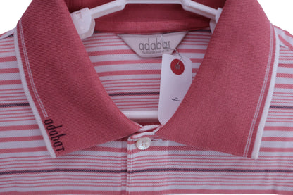 adabat(アダバット) ポロシャツ ピンクボーダー メンズ 48 B-3
