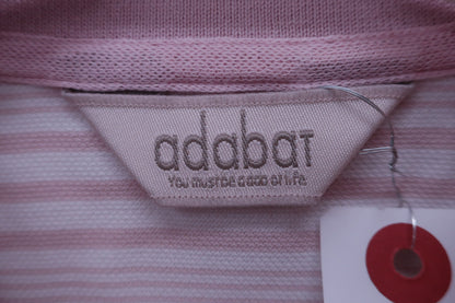 adabat(アダバット) ポロシャツ ピンクボーダー メンズ 48 B-4