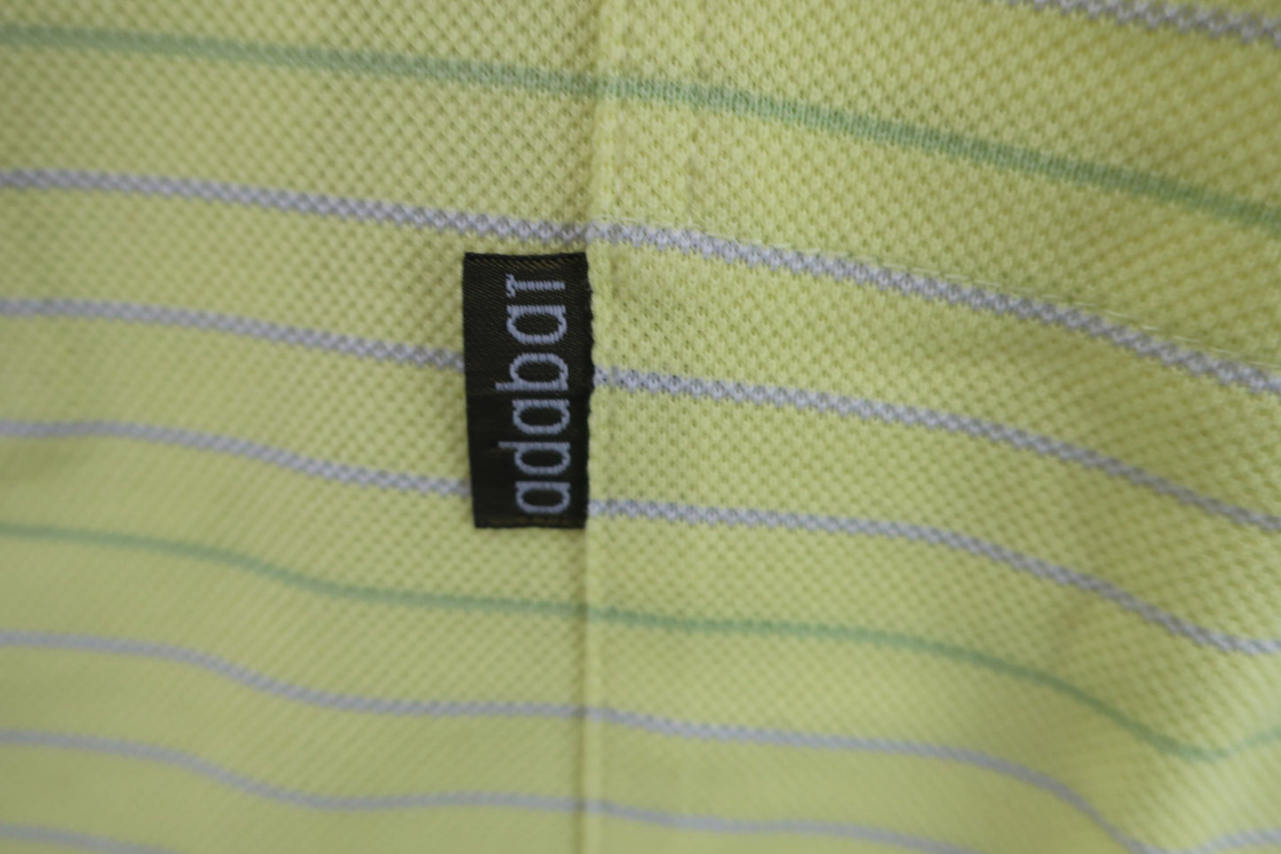 adabat(アダバット) ハーフジップシャツ 黄色ボーダー メンズ 48 B-2