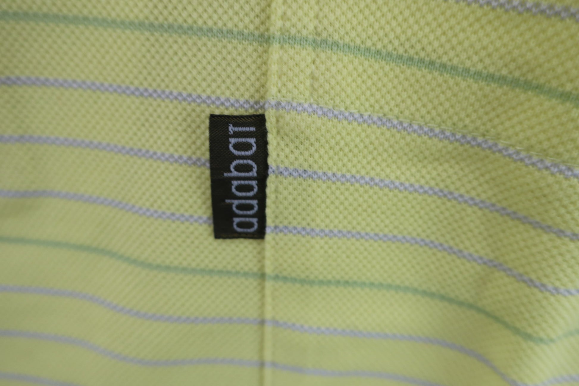 adabat(アダバット) ハーフジップシャツ 黄色ボーダー メンズ 48 B-2