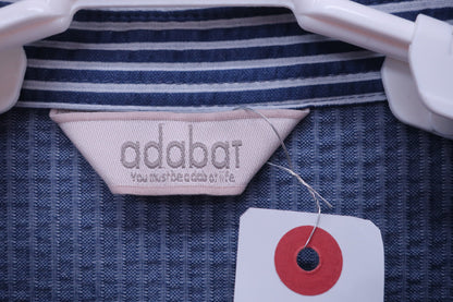 adabat(アダバット) ポロシャツ 青白ストライプ メンズ 50 B-2