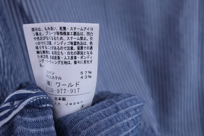 adabat(アダバット) ポロシャツ 青白ストライプ メンズ 50 B-6