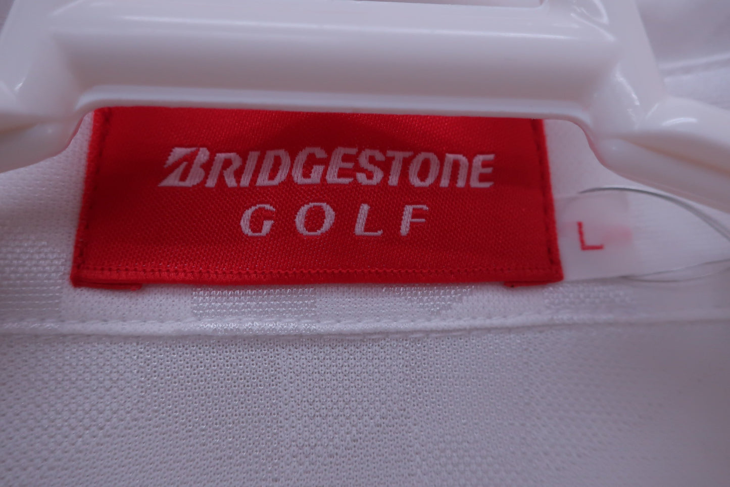 BRIDGESTONE GOLF(ブリヂストンゴルフ) ポロシャツ 白 メンズ L A-4