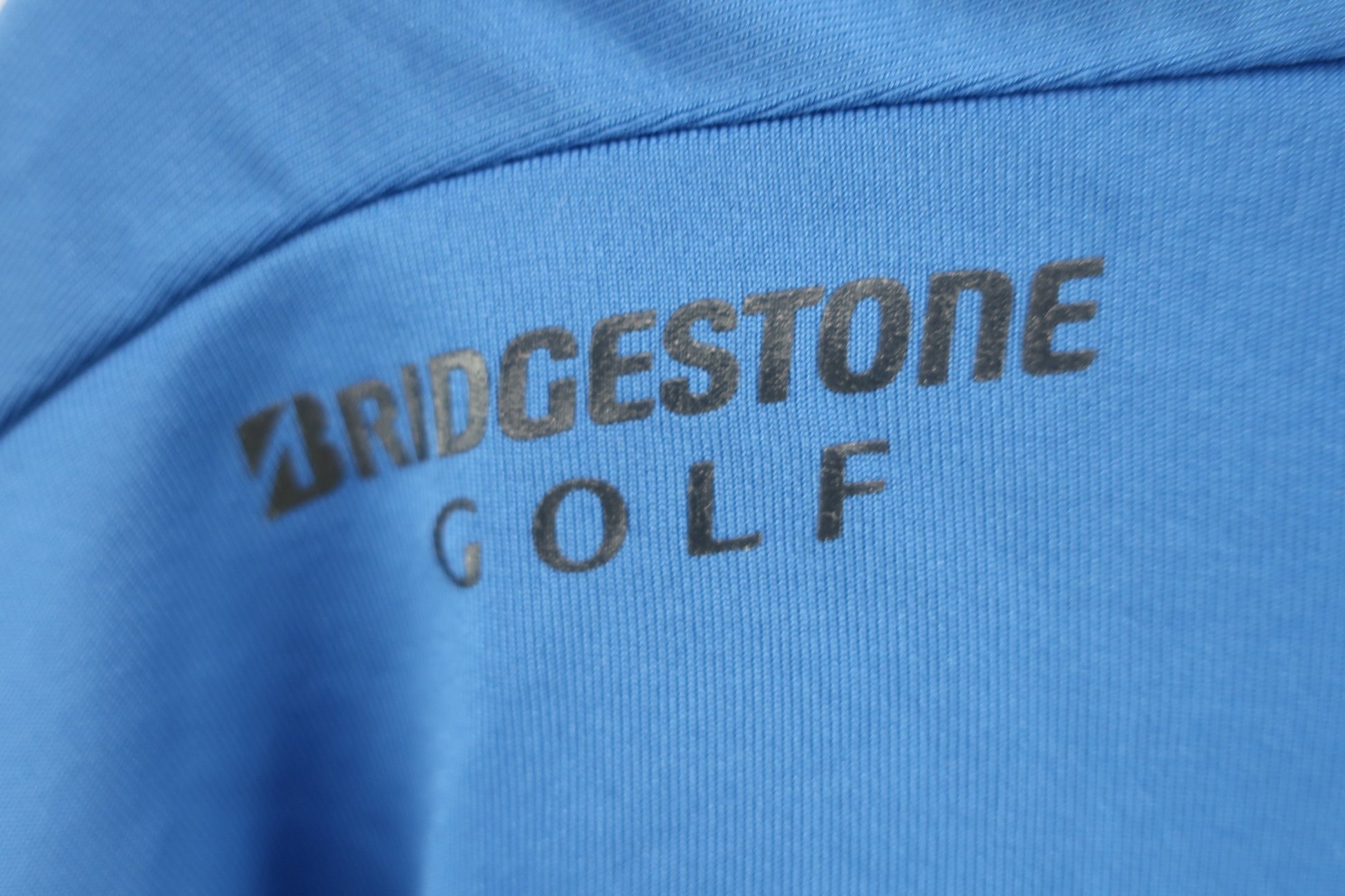 BRIDGESTONE GOLF(ブリヂストンゴルフ) ポロシャツ 青ボーダー メンズ LL A-3