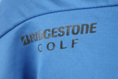 BRIDGESTONE GOLF(ブリヂストンゴルフ) ポロシャツ 青ボーダー メンズ LL A-3