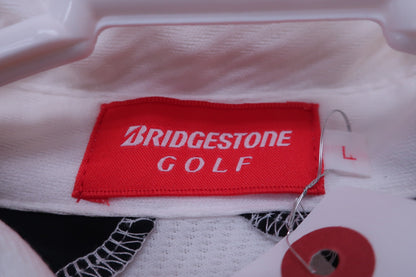 BRIDGESTONE GOLF(ブリヂストンゴルフ) ポロシャツ 白 メンズ L B-4