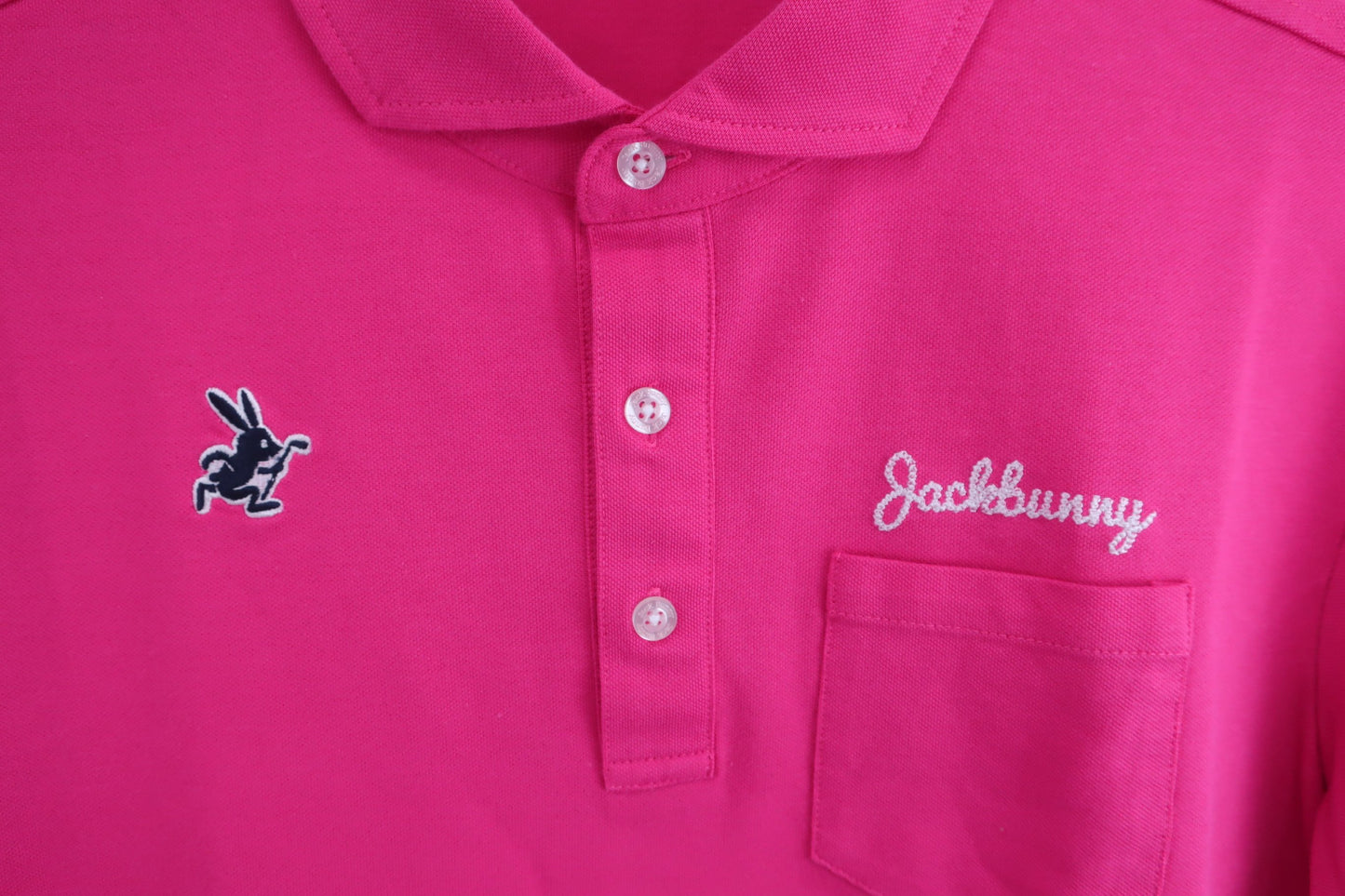 Jack Bunny(ジャックバニー) ポロシャツ ピンク メンズ 5 262-8160417 A-3