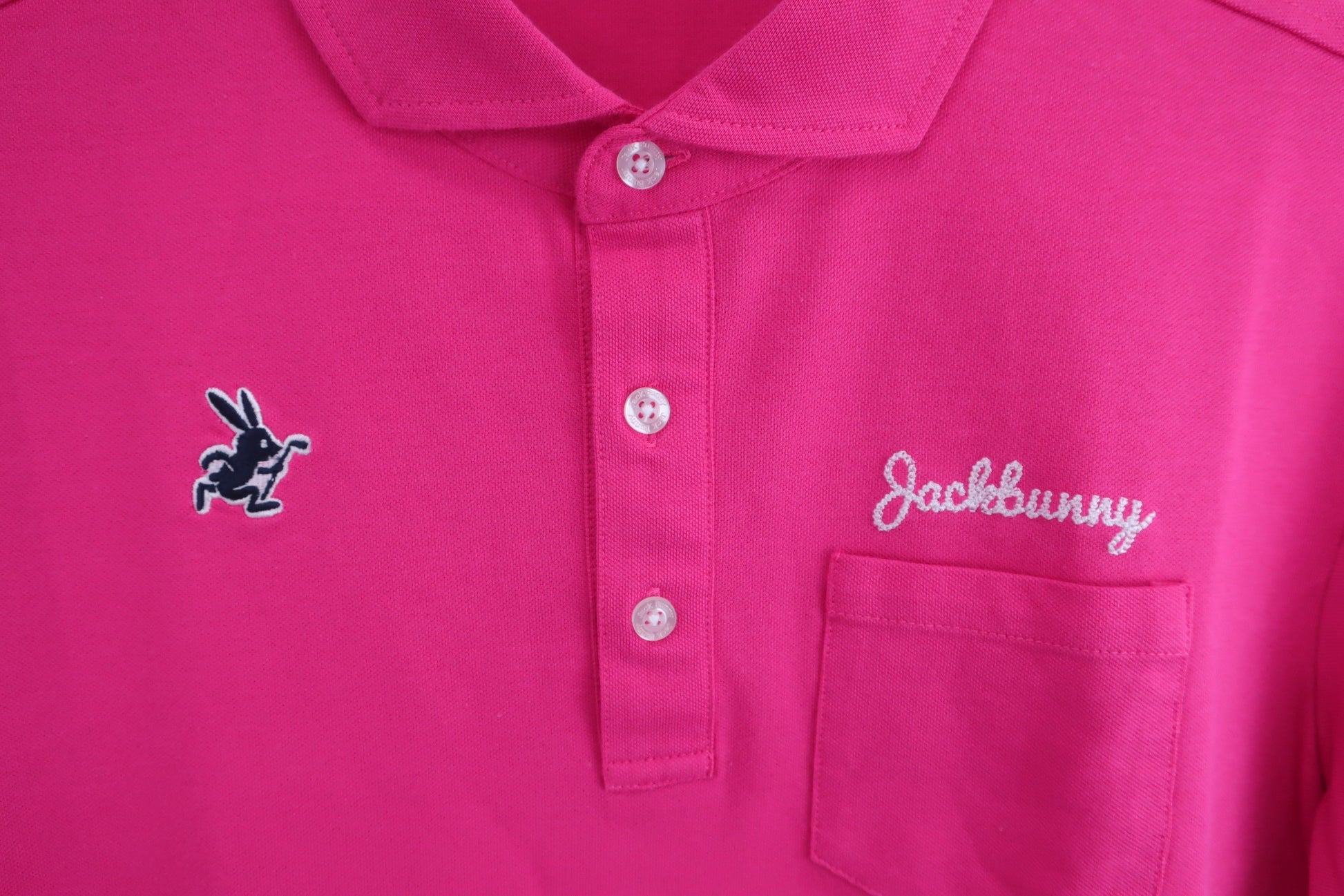 Jack Bunny(ジャックバニー) ポロシャツ ピンク メンズ 5 262-8160417 A-3