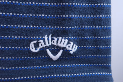 Callaway(キャロウェイ) 長袖モックネックシャツ ネイビードットボーダー メンズ LL 241-6254501 A-3