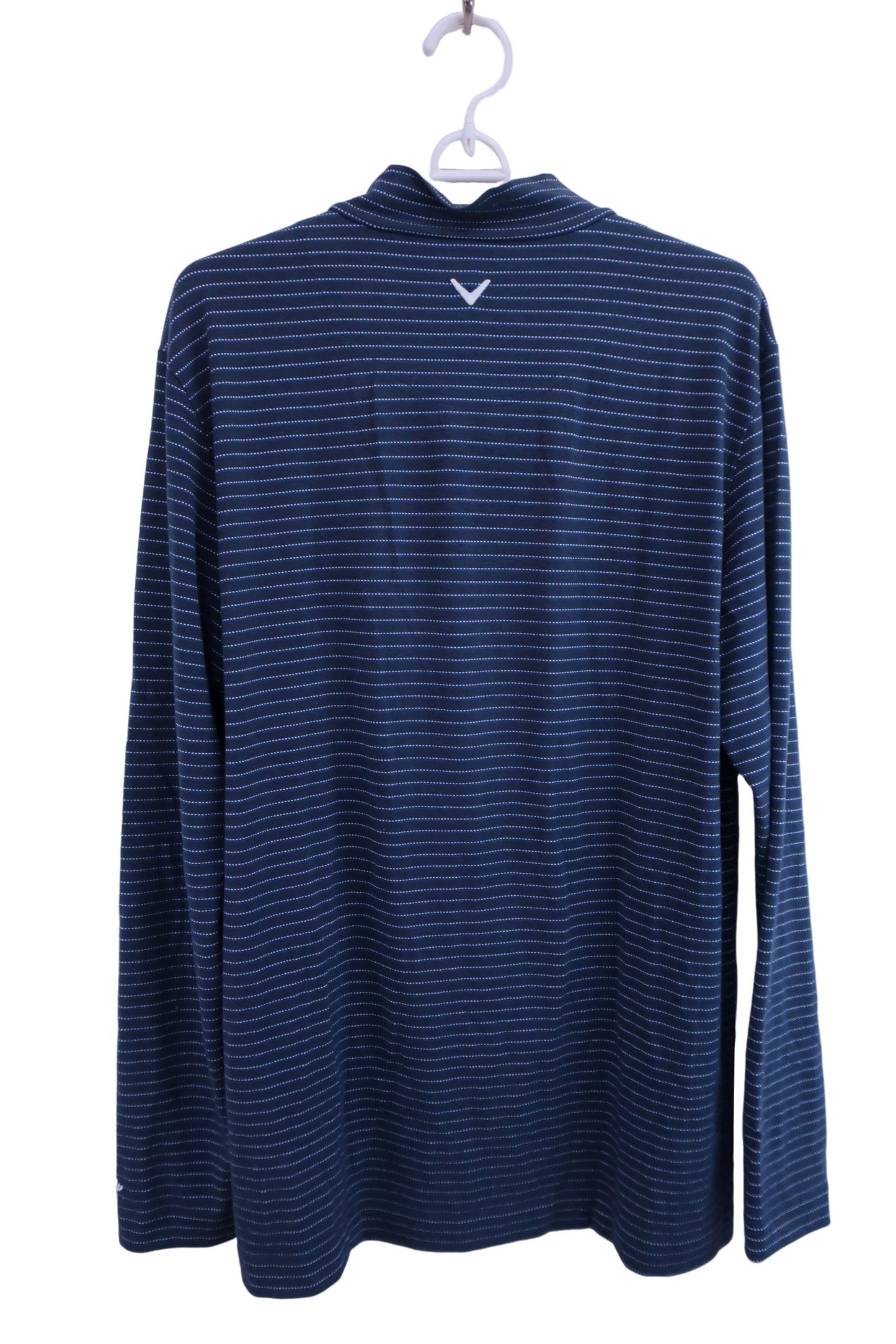 Callaway(キャロウェイ) 長袖モックネックシャツ ネイビードットボーダー メンズ LL 241-6254501 A-5