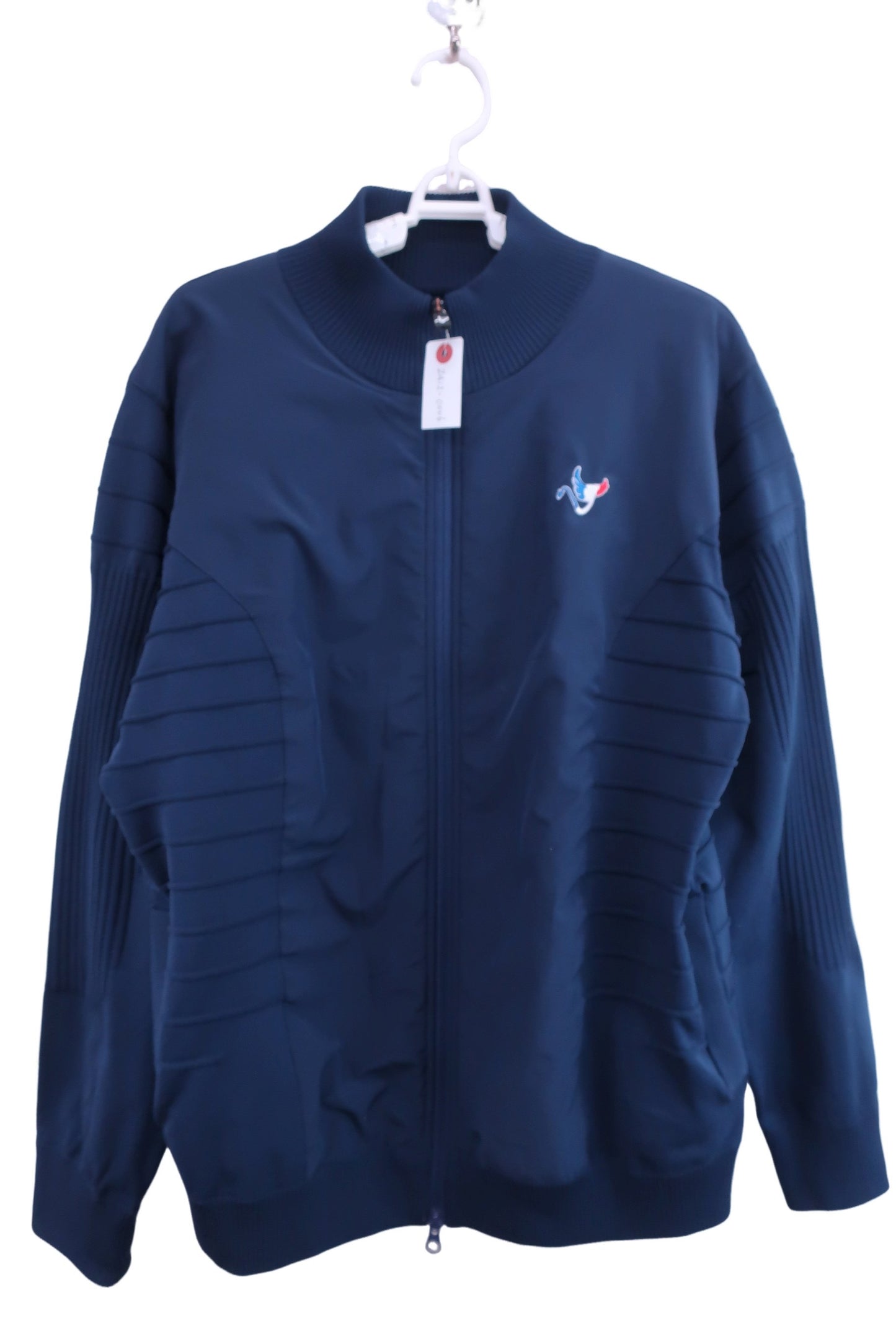 OCLUNK(クランク) ニットブルゾン ネイビー メンズ XL A-1