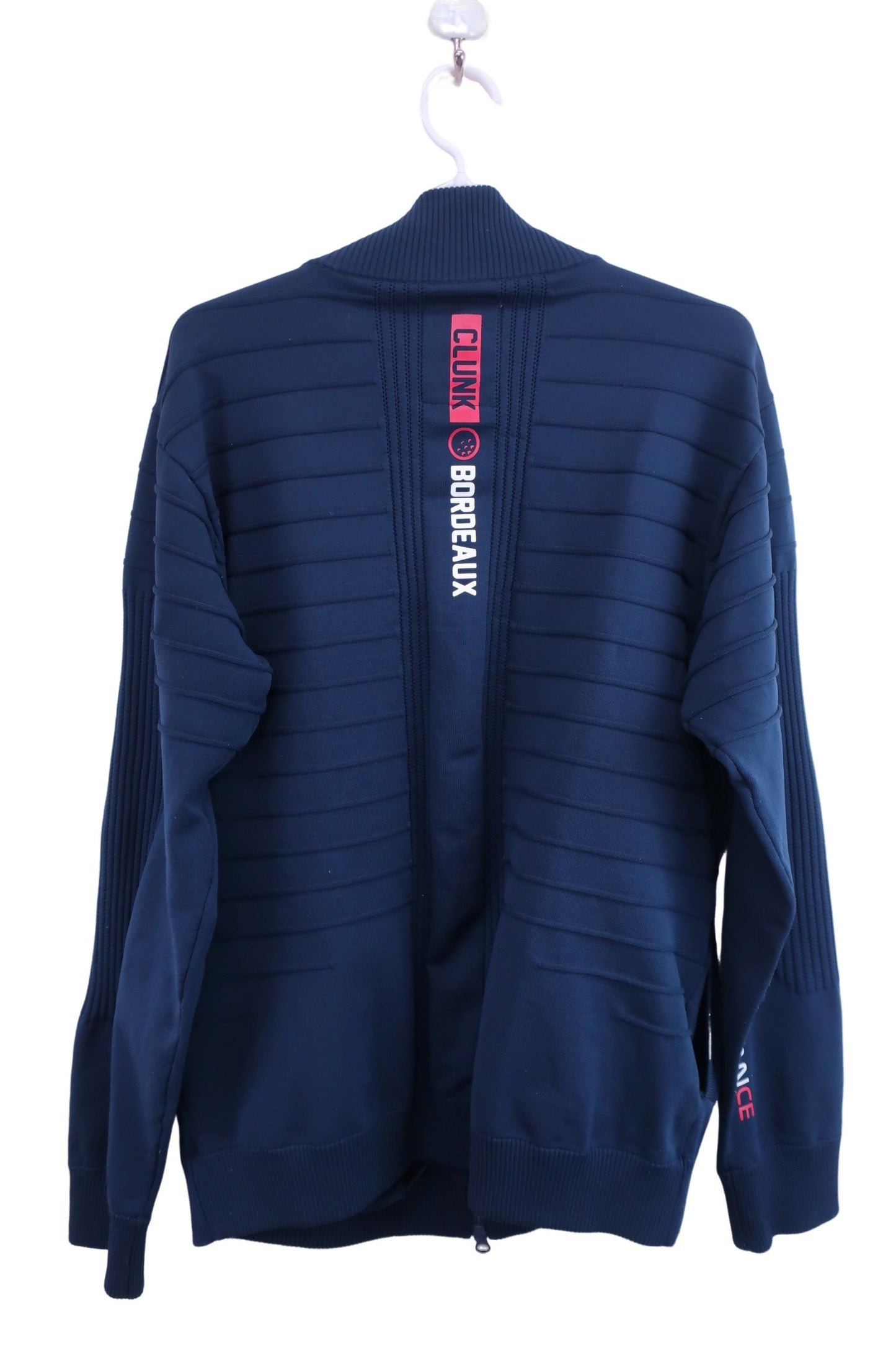 OCLUNK(クランク) ニットブルゾン ネイビー メンズ XL A-5