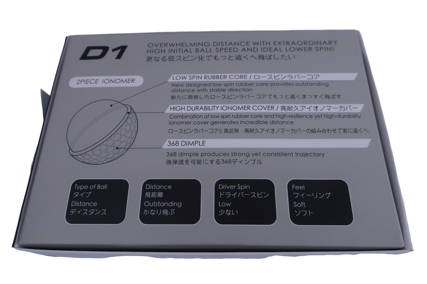 HONMA GOLF(本間ゴルフ) ゴルフボール 白 1ダース D1 2022年モデル N-3