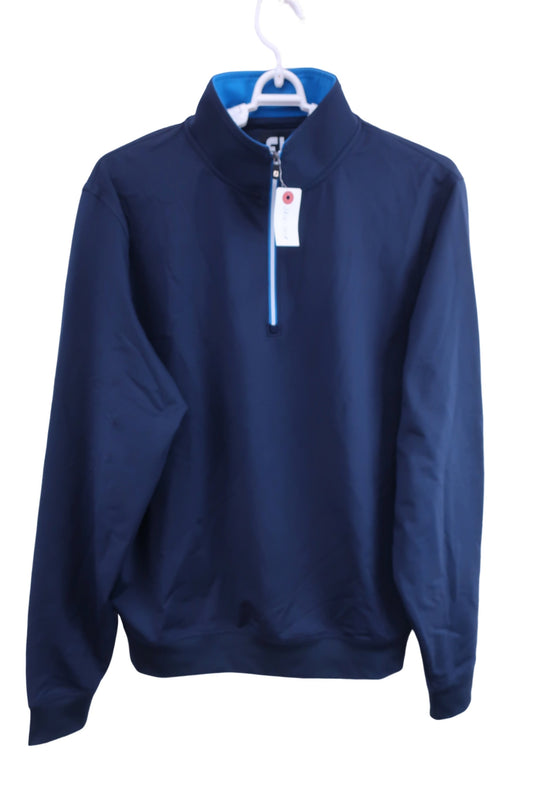 FOOTJOY(フットジョイ) 長袖ハーフジップシャツ ネイビー メンズ S A-1