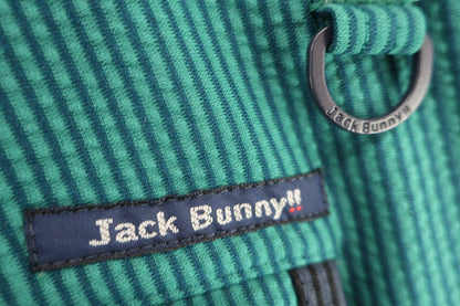 Jack Bunny(ジャックバニー) ハーフパンツ 緑ストライプ メンズ 6 262-0232713 A-4