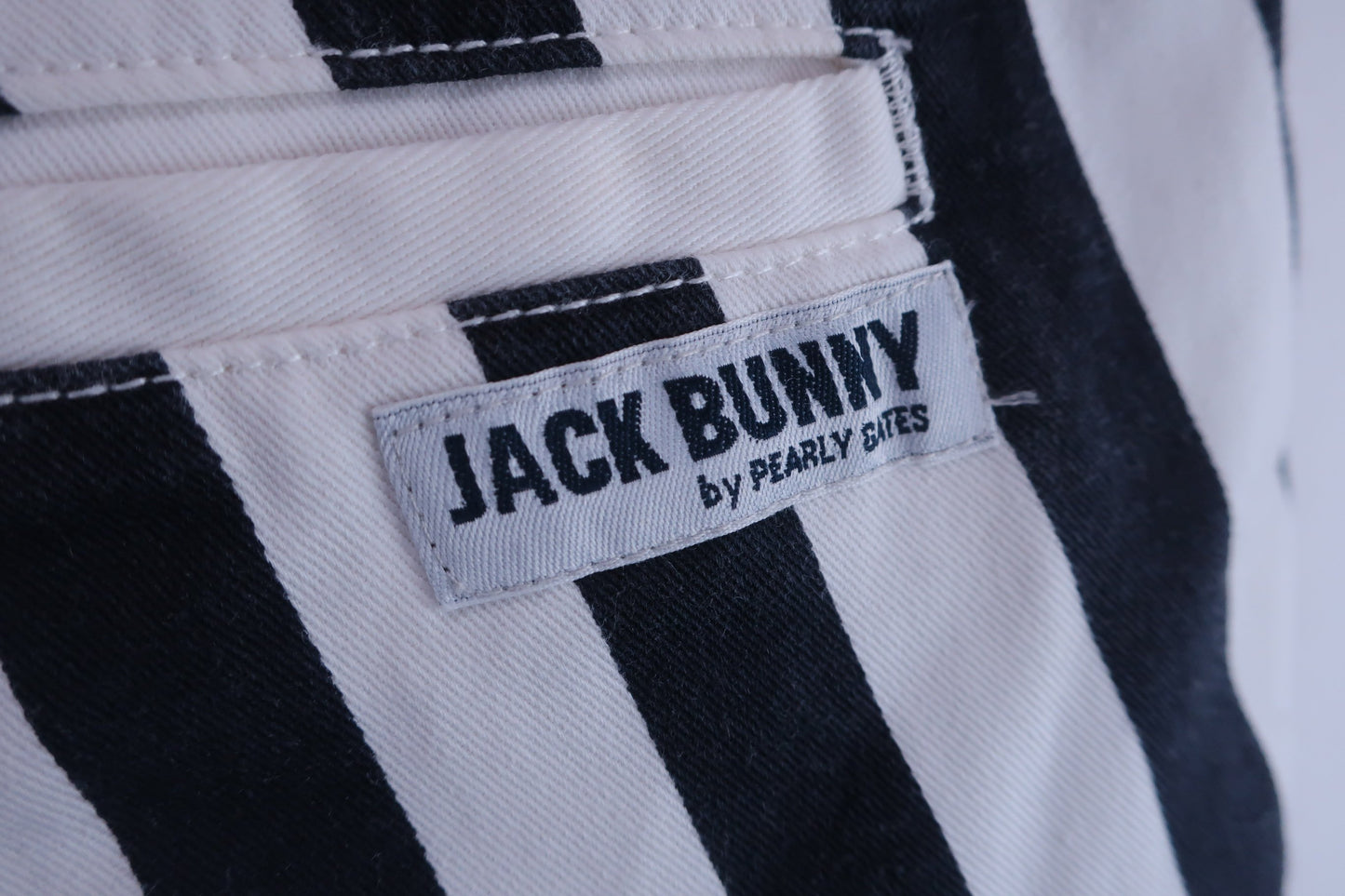 Jack Bunny(ジャックバニー) ハーフパンツ 白ネイビーストライプ メンズ 6 262-7132427 B-6