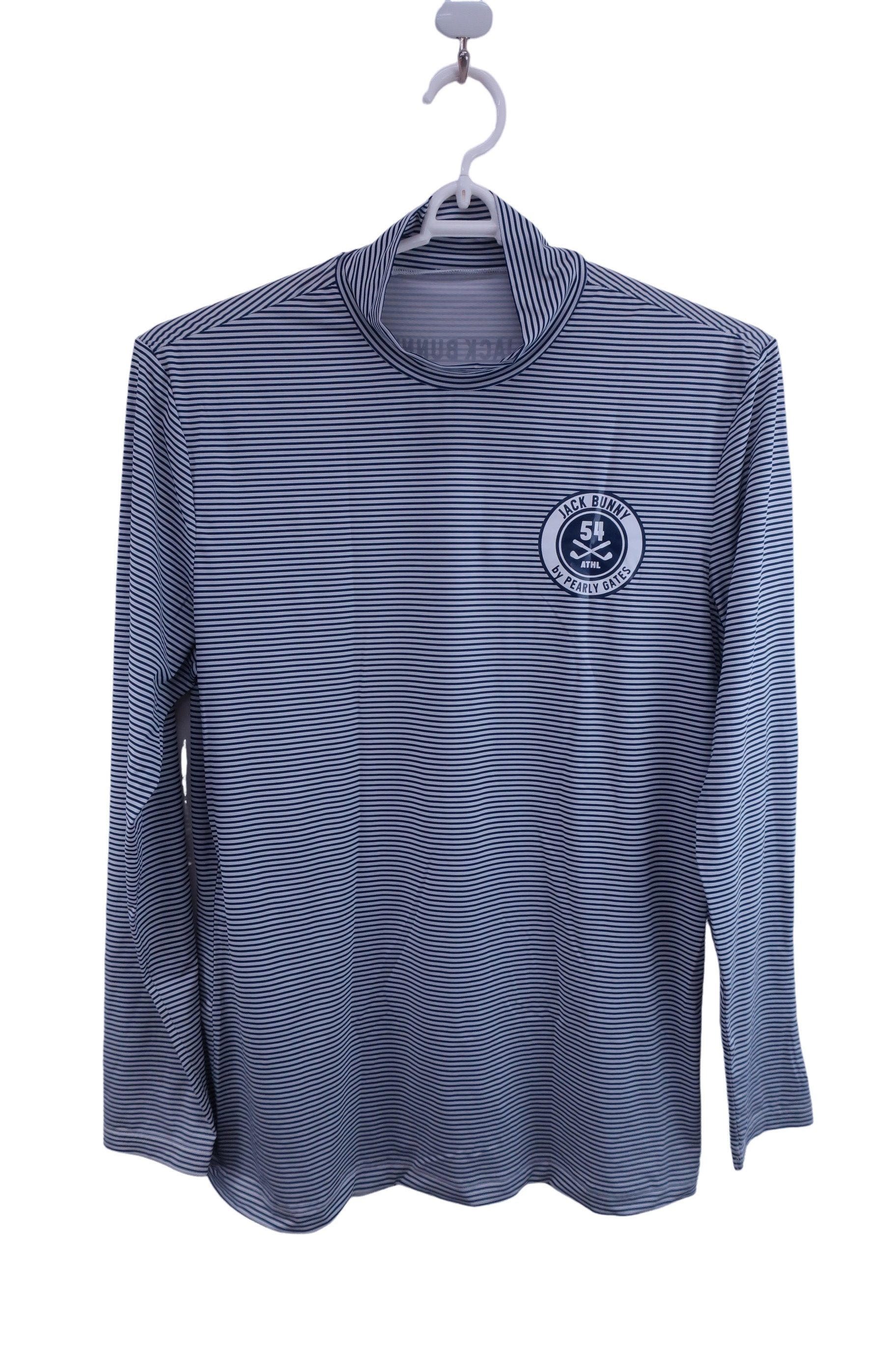 Jack Bunny(ジャックバニー) ハイネックシャツ ネイビーボーダー メンズ 6 262-0166513 A-1