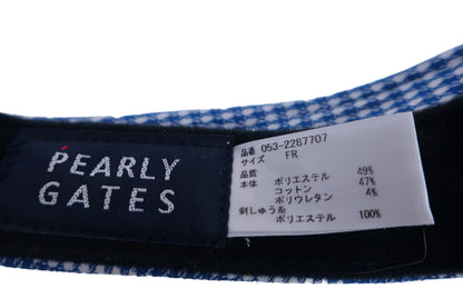 PEARLY GATES(パーリーゲイツ) サンバイザー 青白総柄 メンズ フリーサイズ 053-2287707 A-8