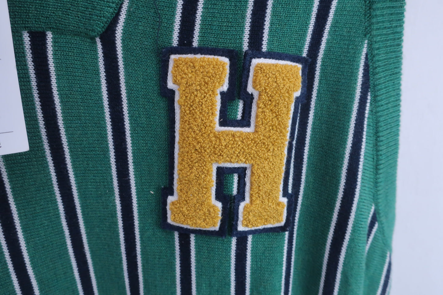 TOMMY HILFIGER GOLF(トミーヒルフィガーゴルフ) ニットベスト 緑 メンズ LL THMA881 N-4