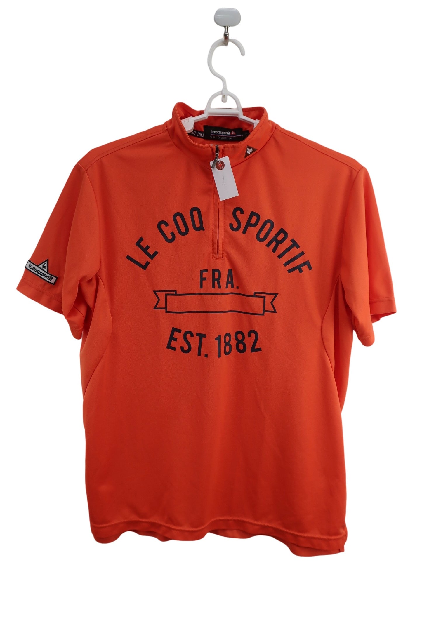 le coq sportif(ルコックスポルティフ) ハーフジップシャツ オレンジ メンズ L A-1