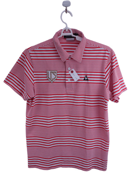 le coq sportif(ルコックスポルティフ) ポロシャツ 赤系ボーダー メンズ LL A-1