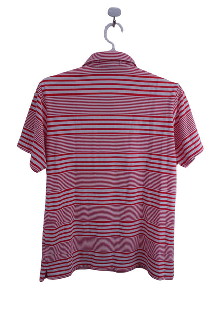 le coq sportif(ルコックスポルティフ) ポロシャツ 赤系ボーダー メンズ LL A-4