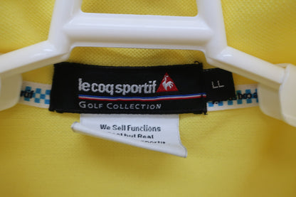 le coq sportif(ルコックスポルティフ) ハーフジップシャツ 黄色 メンズ LL A-2