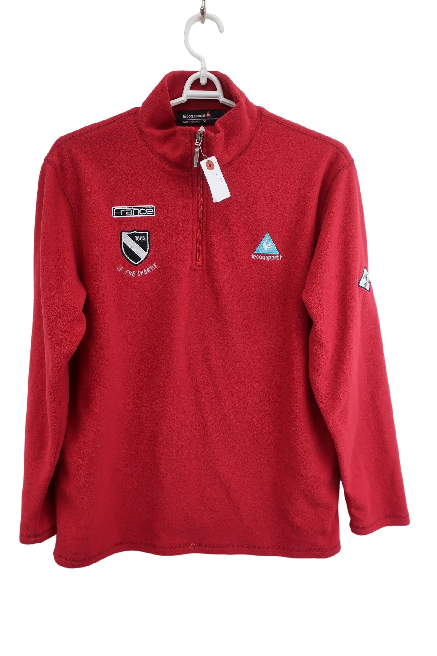 le coq sportif(ルコックスポルティフ) ハーフジップフリース 赤 メンズ L B-1