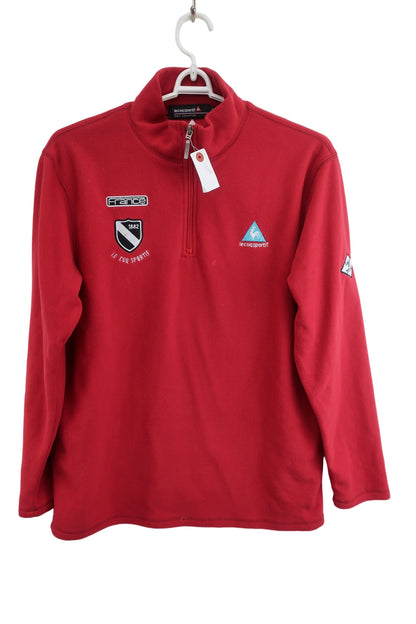 le coq sportif(ルコックスポルティフ) ハーフジップフリース 赤 メンズ L B-1