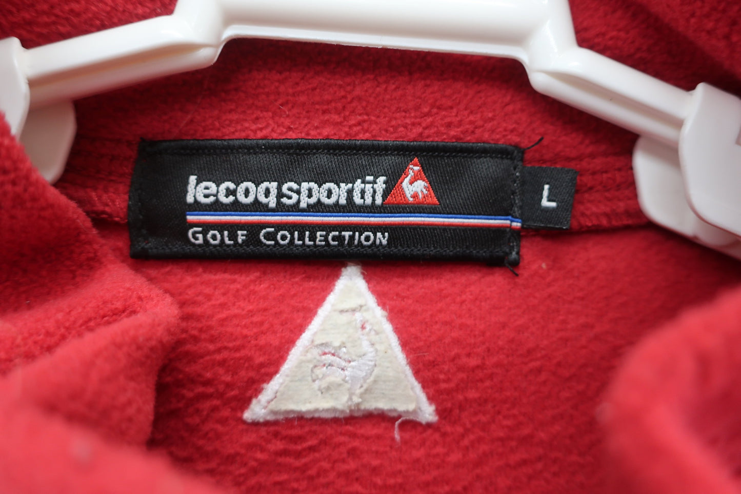 le coq sportif(ルコックスポルティフ) ハーフジップフリース 赤 メンズ L B-2