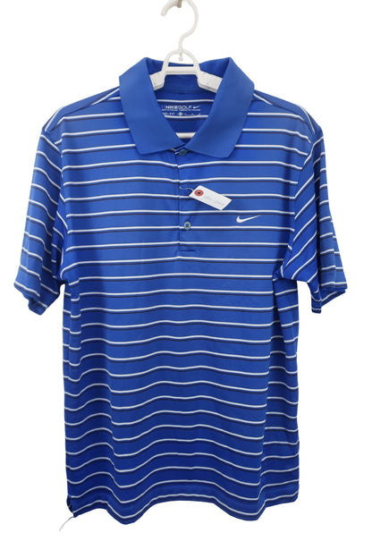 NIKE GOLF(ナイキゴルフ) ポロシャツ 青白ボーダー メンズ M A-1