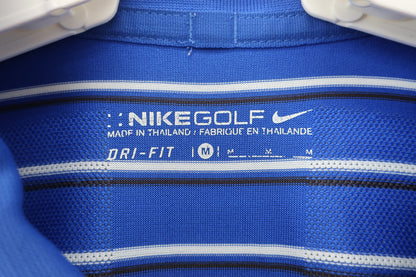 NIKE GOLF(ナイキゴルフ) ポロシャツ 青白ボーダー メンズ M A-2