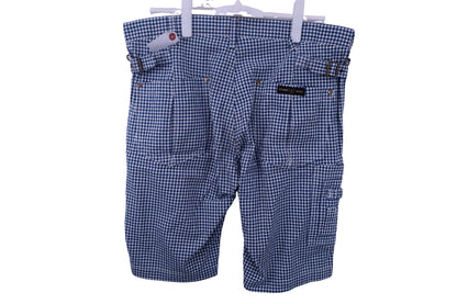 EDWIN GOLF(エドウィンゴルフ) ハーフパンツ 青チェック メンズ XL A-2