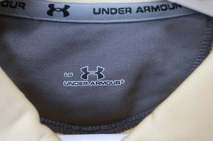 UNDER ARMOUR(アンダーアーマー) 長袖ハーフジップシャツ アイボリーネイビー メンズ LG A-2