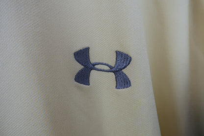 UNDER ARMOUR(アンダーアーマー) 長袖ハーフジップシャツ アイボリーネイビー メンズ LG A-3