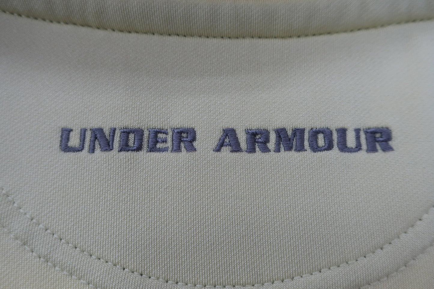 UNDER ARMOUR(アンダーアーマー) 長袖ハーフジップシャツ アイボリーネイビー メンズ LG A-4