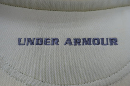 UNDER ARMOUR(アンダーアーマー) 長袖ハーフジップシャツ アイボリーネイビー メンズ LG A-4