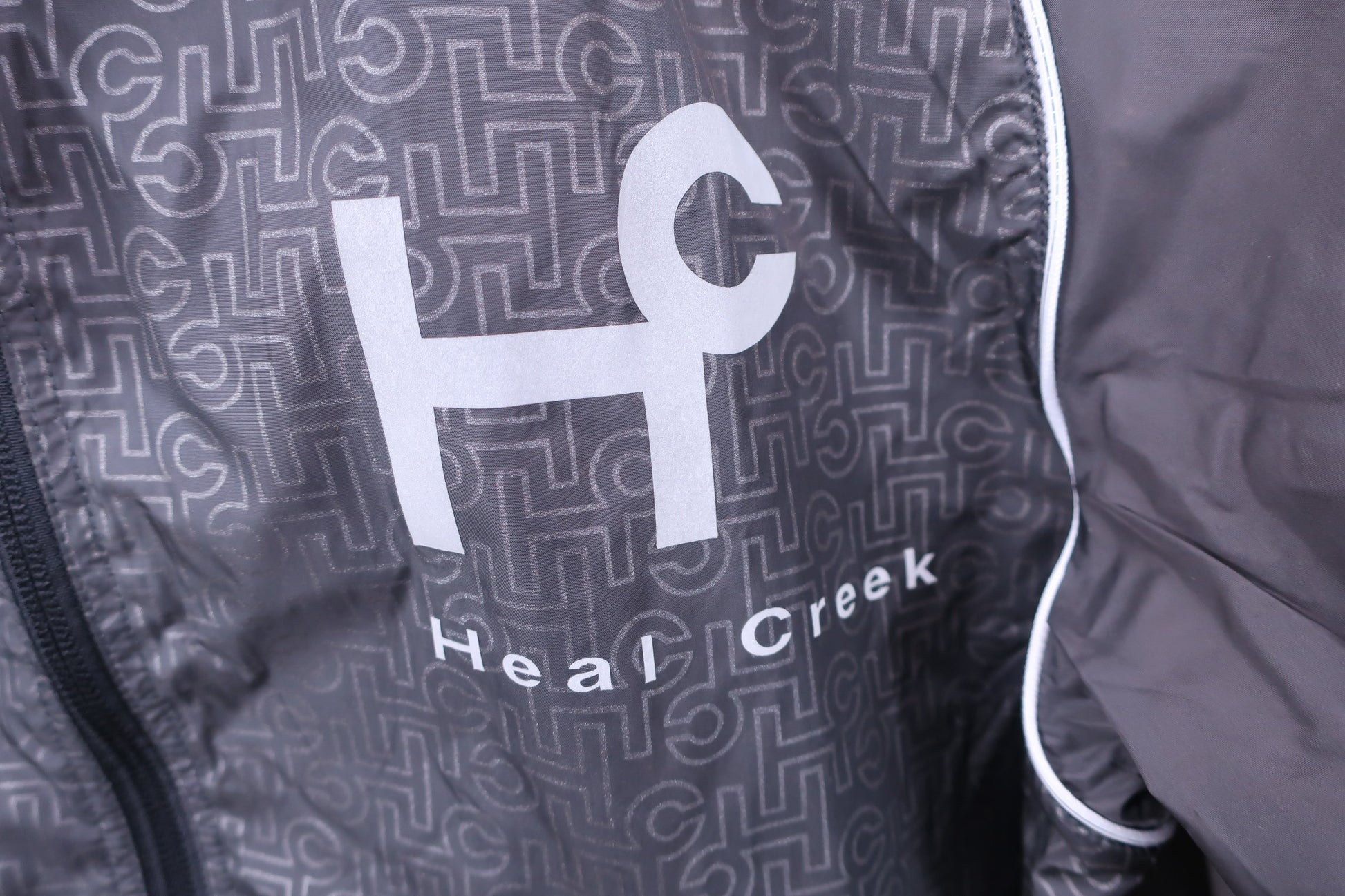 Heal Creek(ヒールクリーク) フルジップナイロンジャケット グレー メンズ 50 B-2